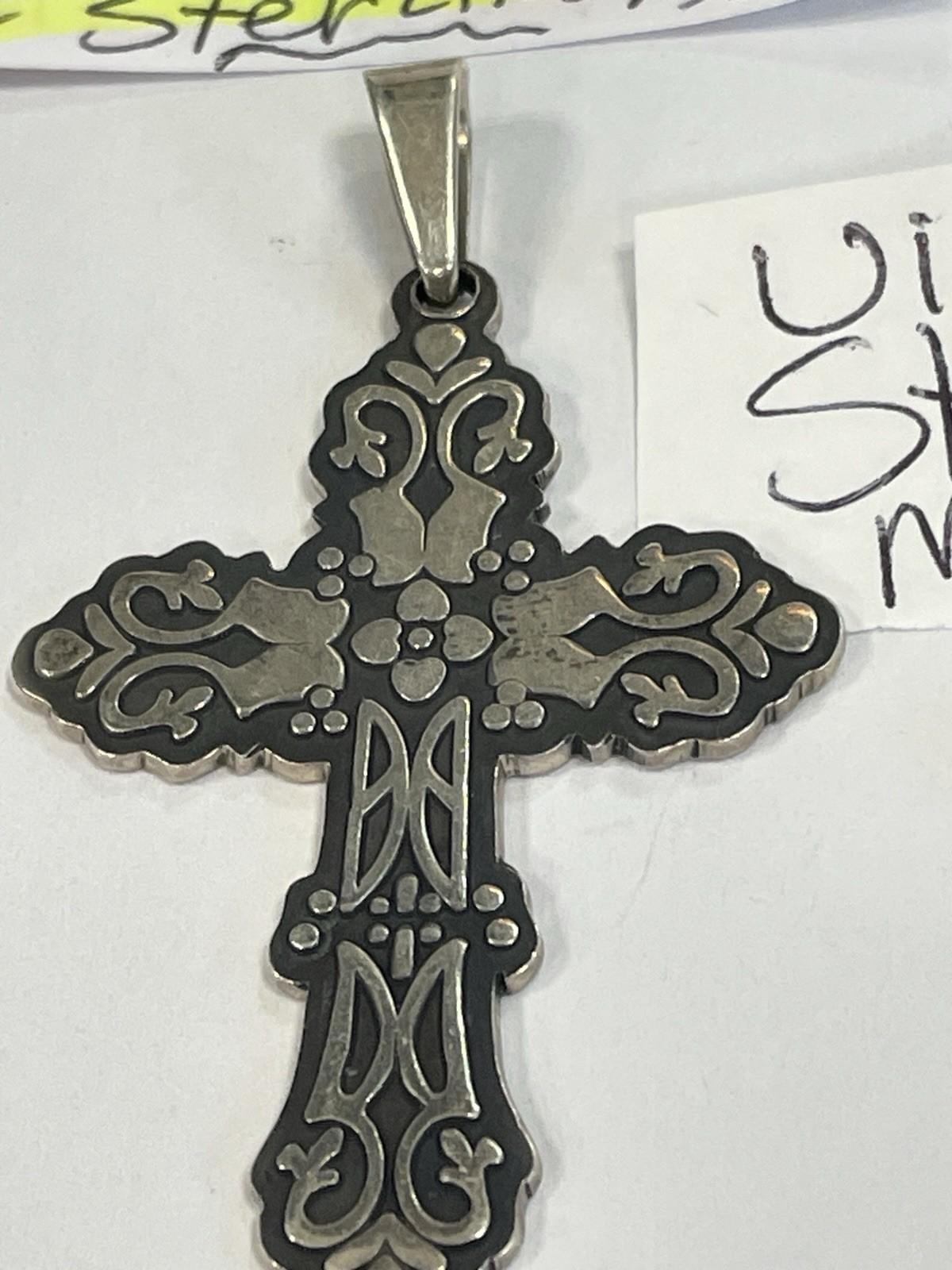 STERLING SILVER RELIGIOUS ITEMS VINTAGE CHAPEL, CREED, ALE(PANDORA?),DIFF.SAINTS