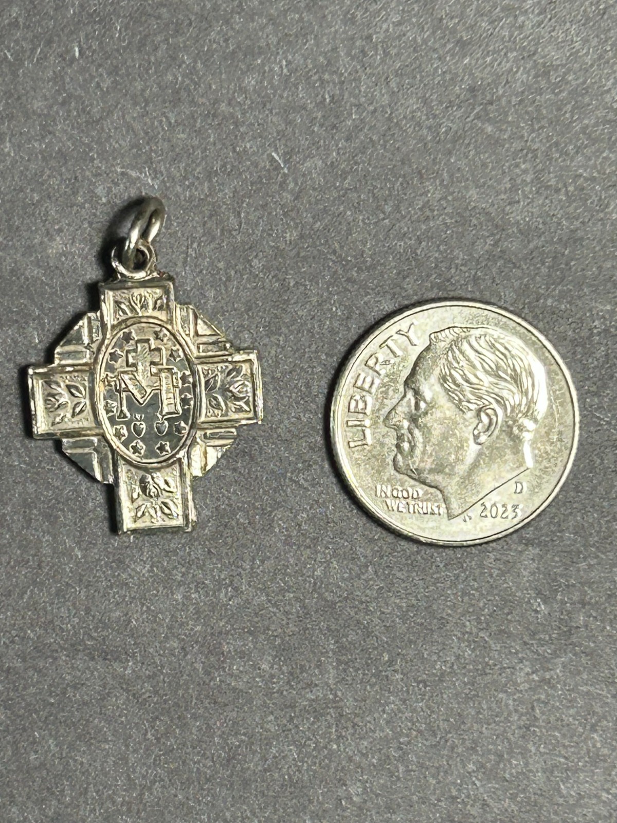 Vintage CatholicCrucifix & cross Pendant Lot St. Benedict IHS 4-Way Medal 8 Pc