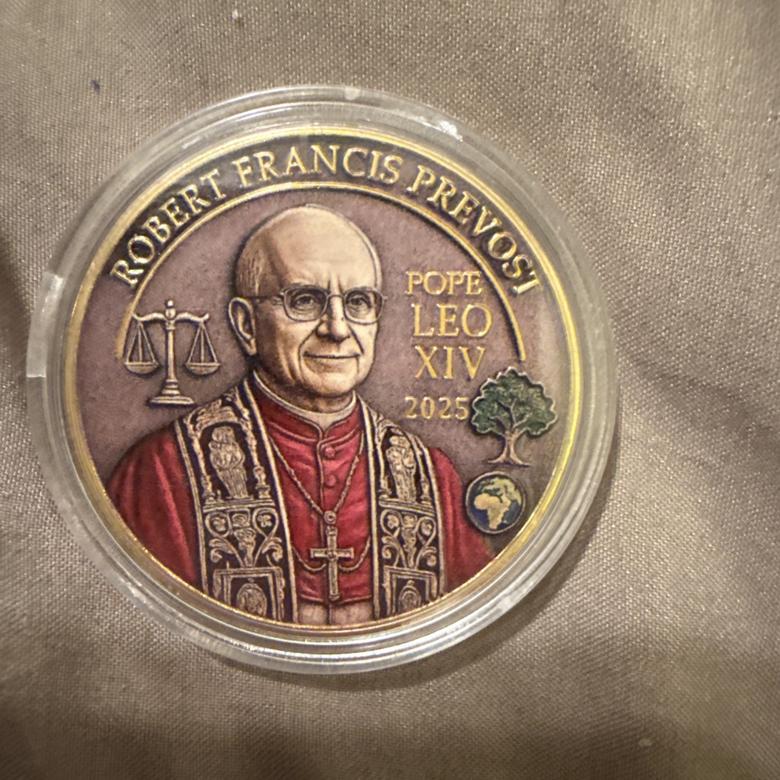 Beautiful Pope Leo VIX Commemorative Coin