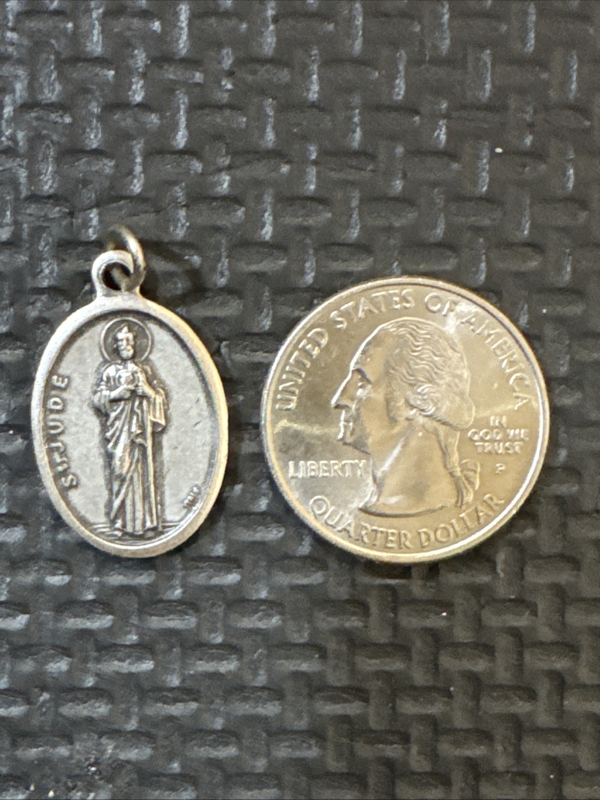 Vintage Religious Medal Pendant St Jude | PRAY FOR US | Italy