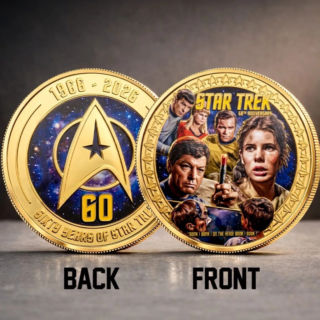 Star Trek 60th Anniversary Coin 1966-2026 Sixty Years of Star Trek Gold Coin