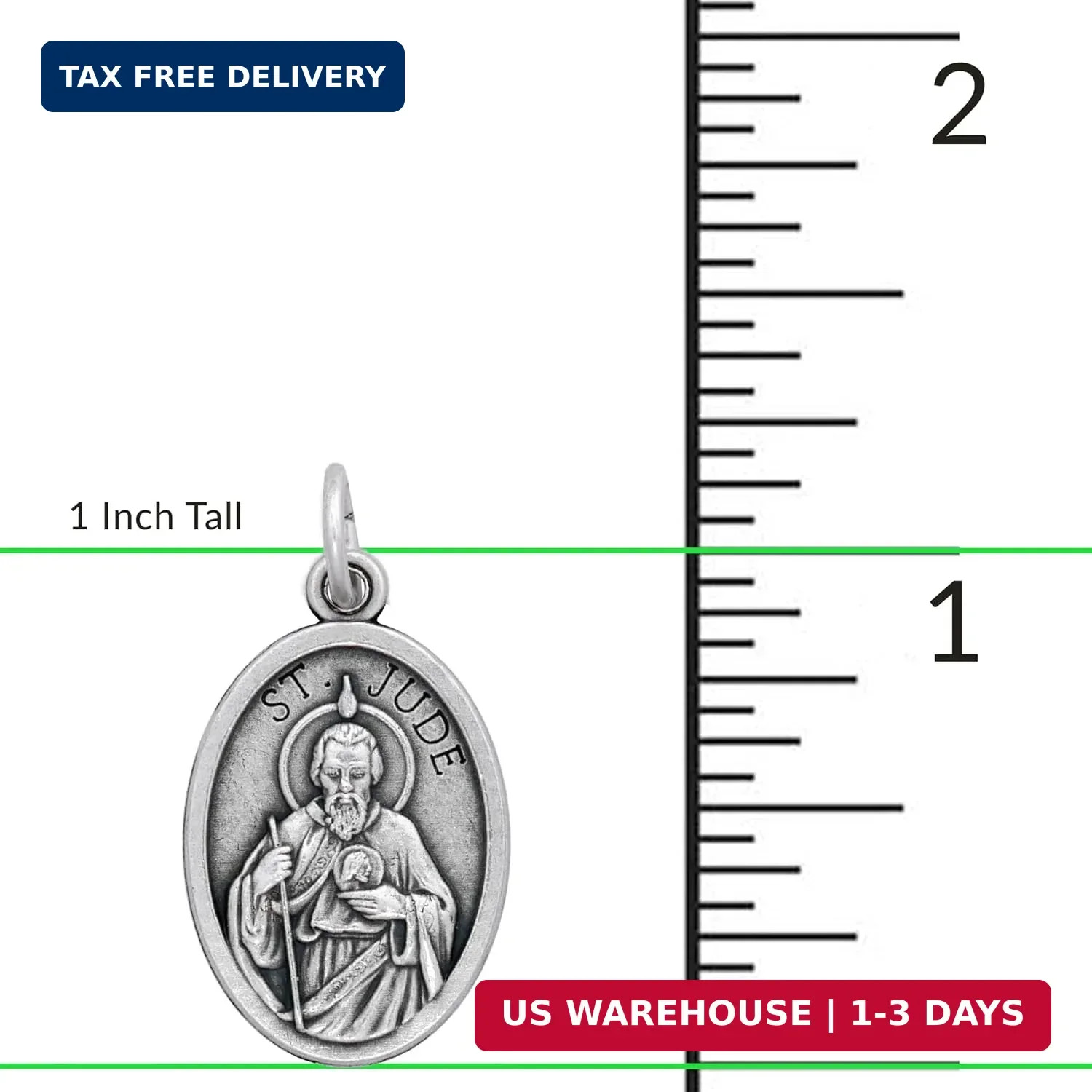 100 St. Jude Medals Bulk Silver Plated Made in Italy – Catholic Gifts for Evange