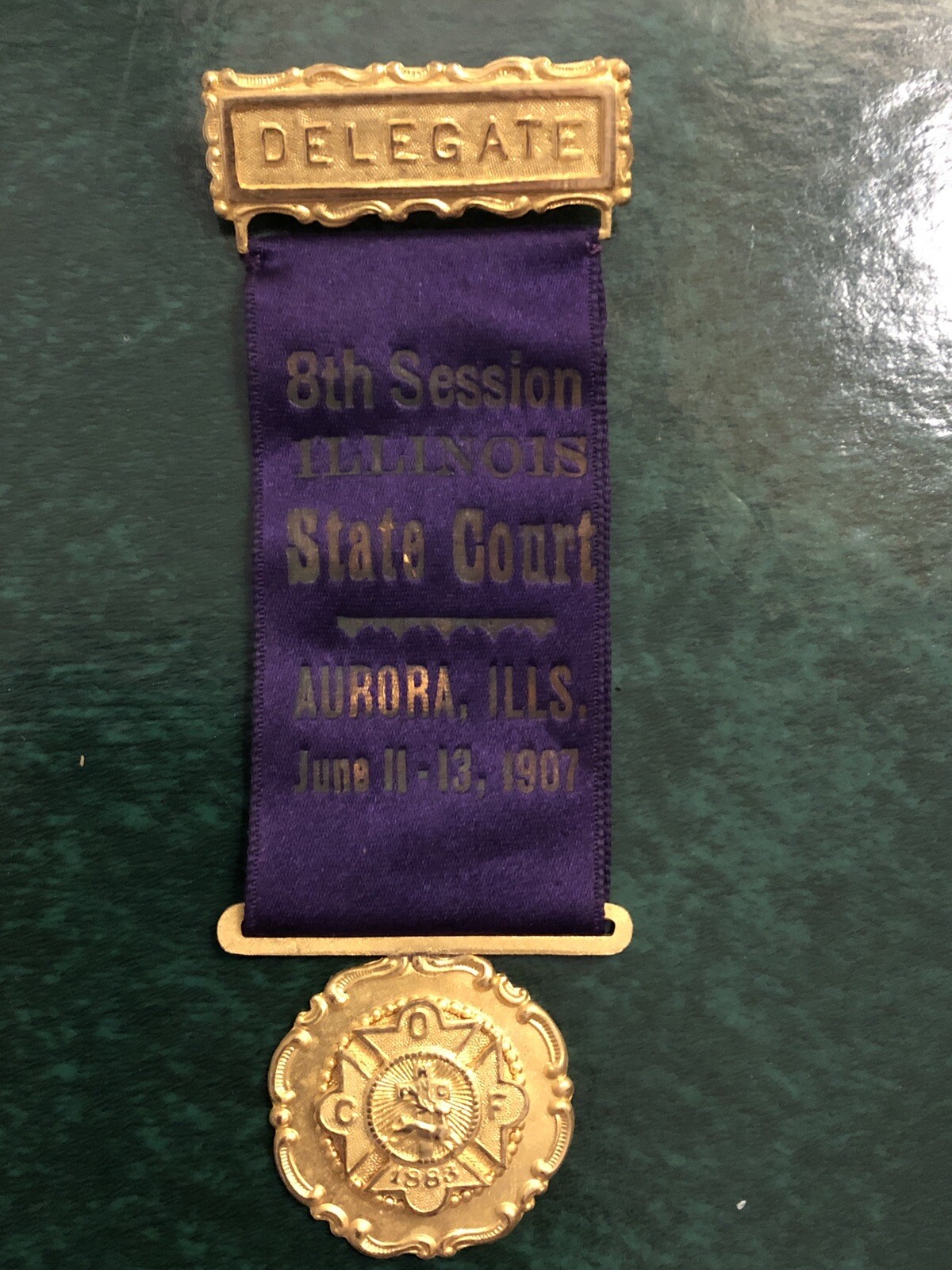 1907 Catholic Order of Foresters – 8th Session Illinois State Court – Aurora