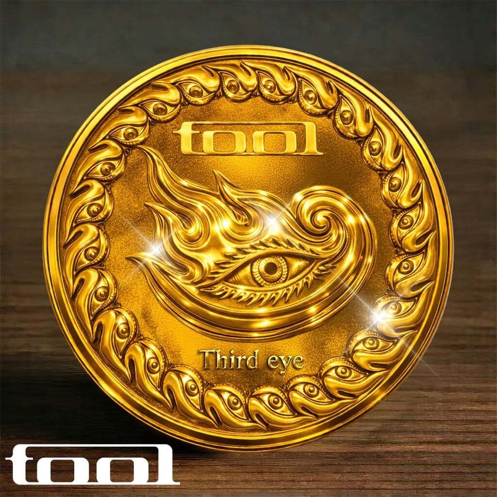 TOOL Band Commemorative Coin Third Eye Alex Grey Style Progressive Metal V1