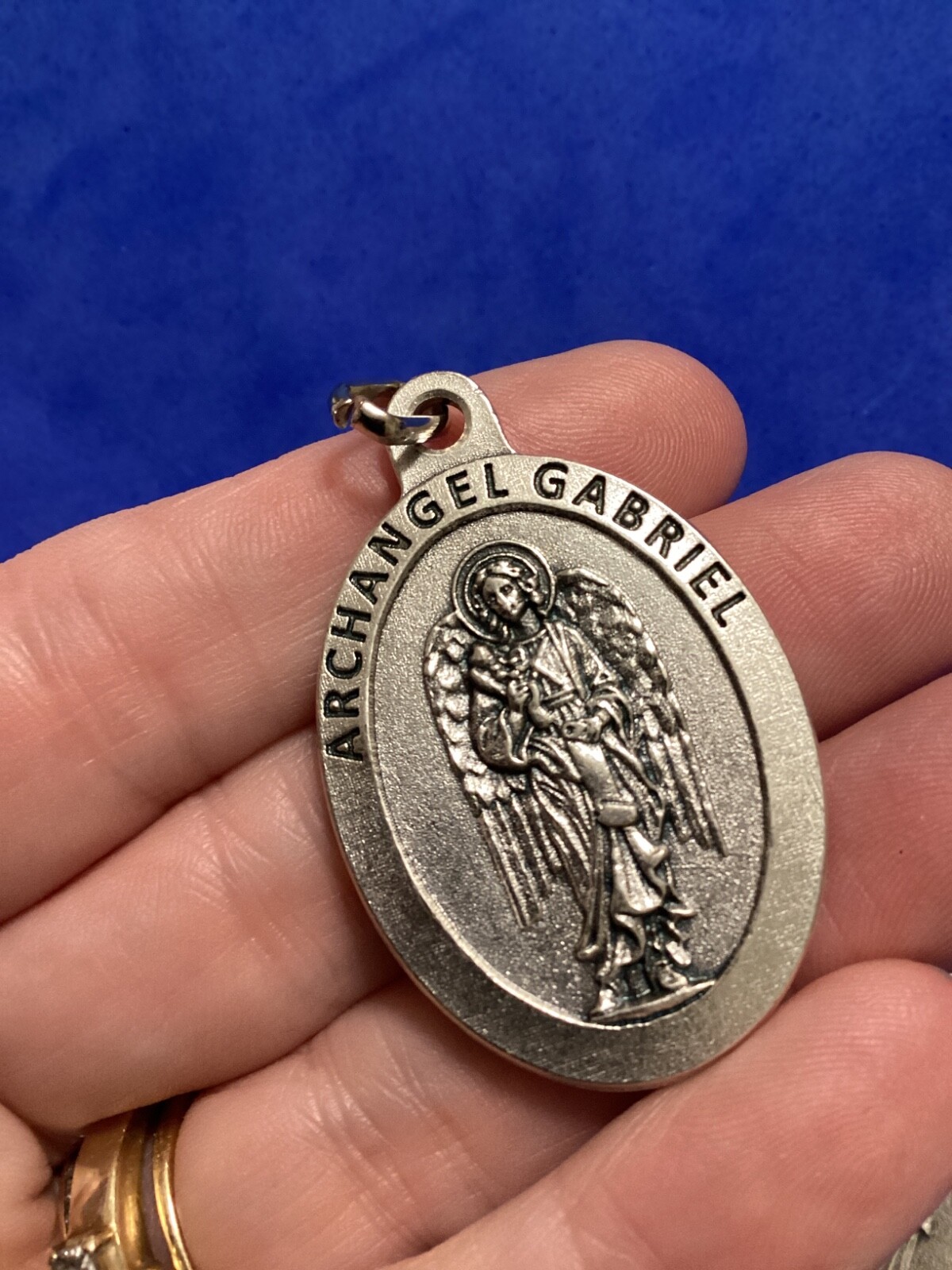 Lot 4 Archangel St Medals Michael Gabriel Raphael Guardian Saint Italy 1-1/2”