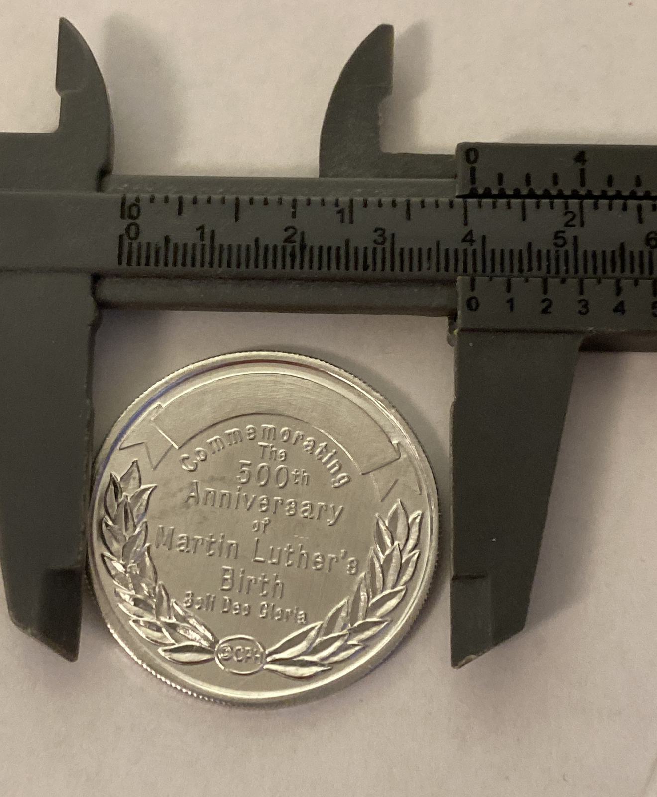 Martin Luther’s Birth 500th Anniversary Light Alloy Coin A21