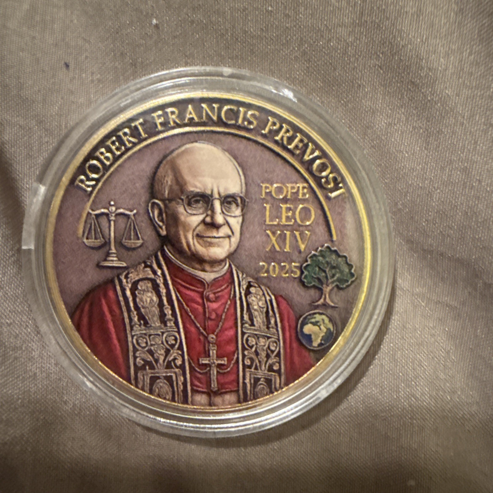 Beautiful Pope Leo VIX Commemorative Coin