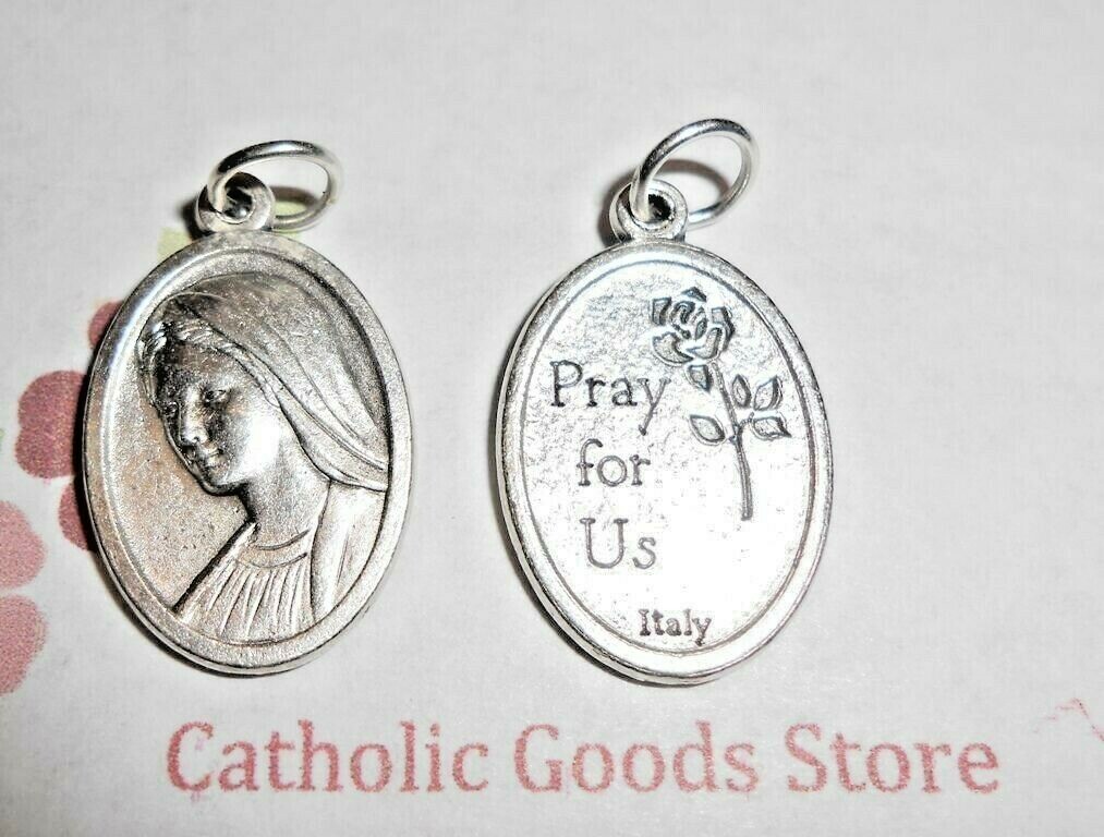 Our Lady of Medjugorje – Pray for Us – Die Cast Italian OX 1 inch Medal