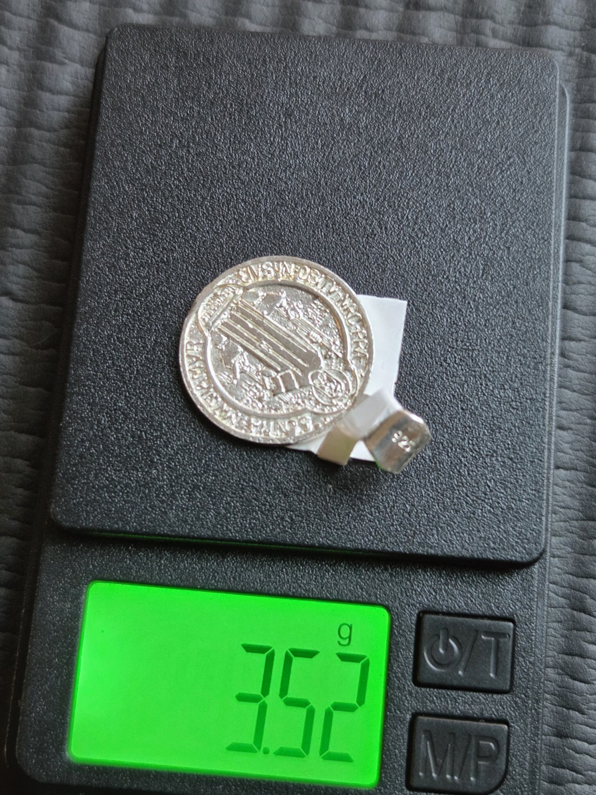 Christianity Round Saint Benedict Medal Pendant with Bail, Approx 3.5g