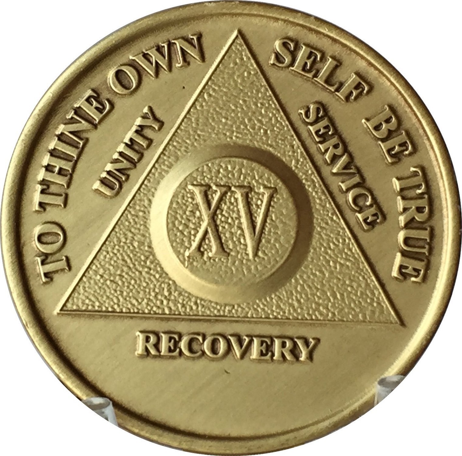 15 YEAR Bronze MEDT – AA Recovery Medallion / Coin – Anniversary or Birthday …