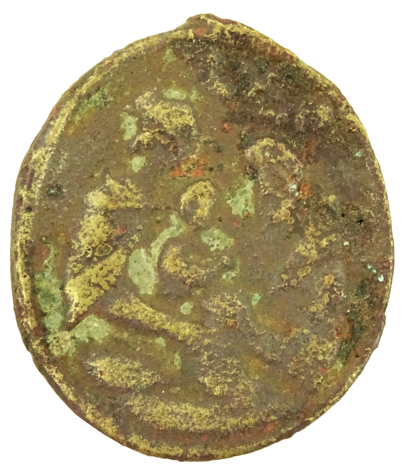 Very Old Antique Holy Family Medal and Our Lady of Loreto No Bail Very Worn