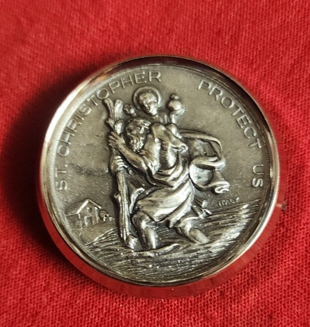 St Christopher Magnetic Medal From ITALY