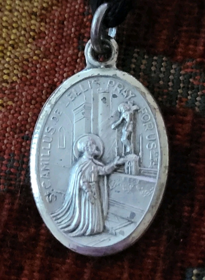 St. Camillus & Queen Of Peace Sterling Vintage & New Medal Catholic Doctors