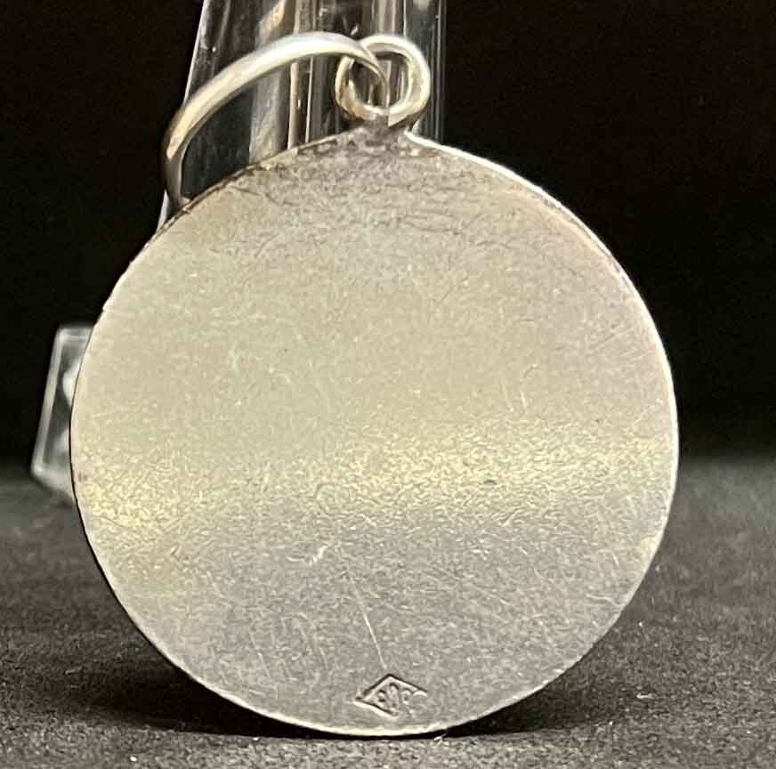 France vintage Our Lady of Lourdes silver catholic medal “900” 5.7 GRAMS