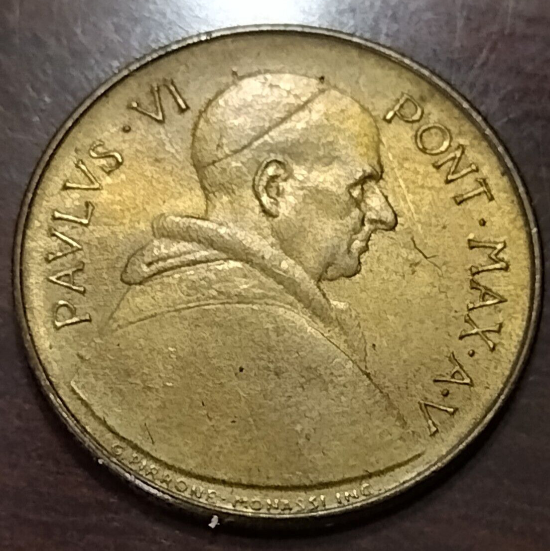 Vatican PAVLVS VI – PONT MAX AV – 20 Lire coin (US Seller)