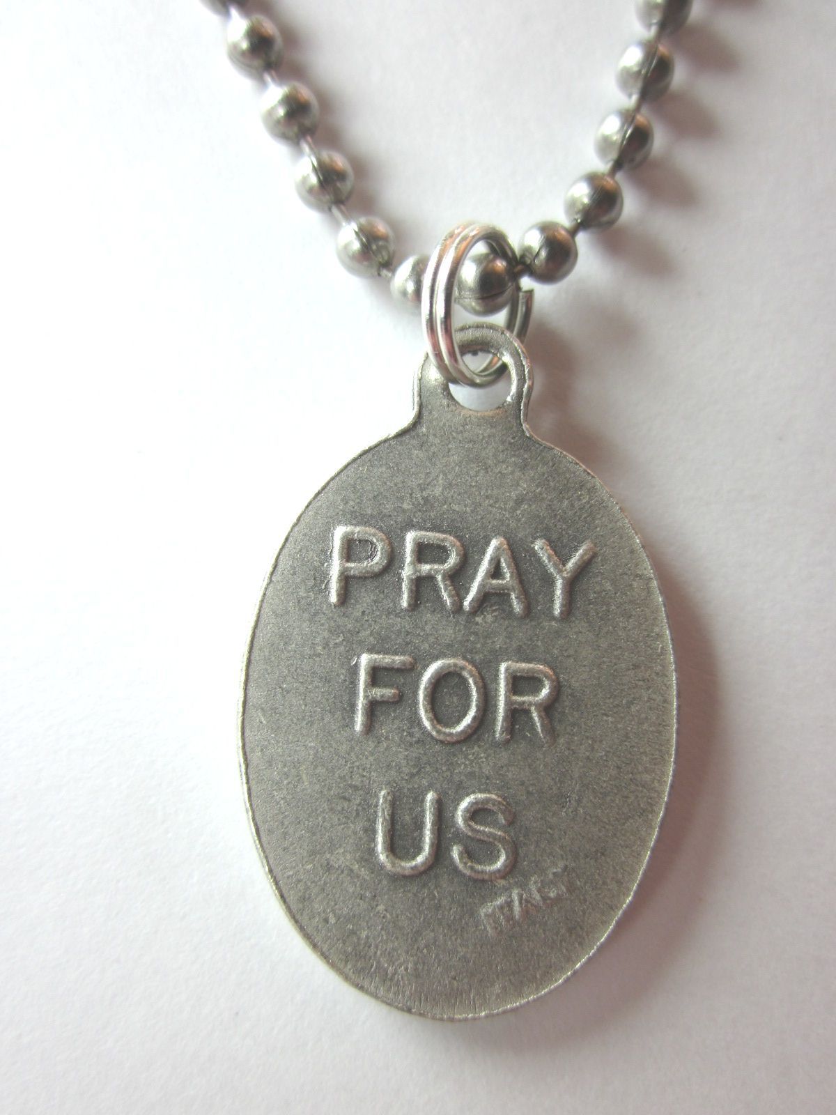 St Ignatius of Loyola Medal Pendant Necklace 24″ Ball Chain Gift Box Prayer Card