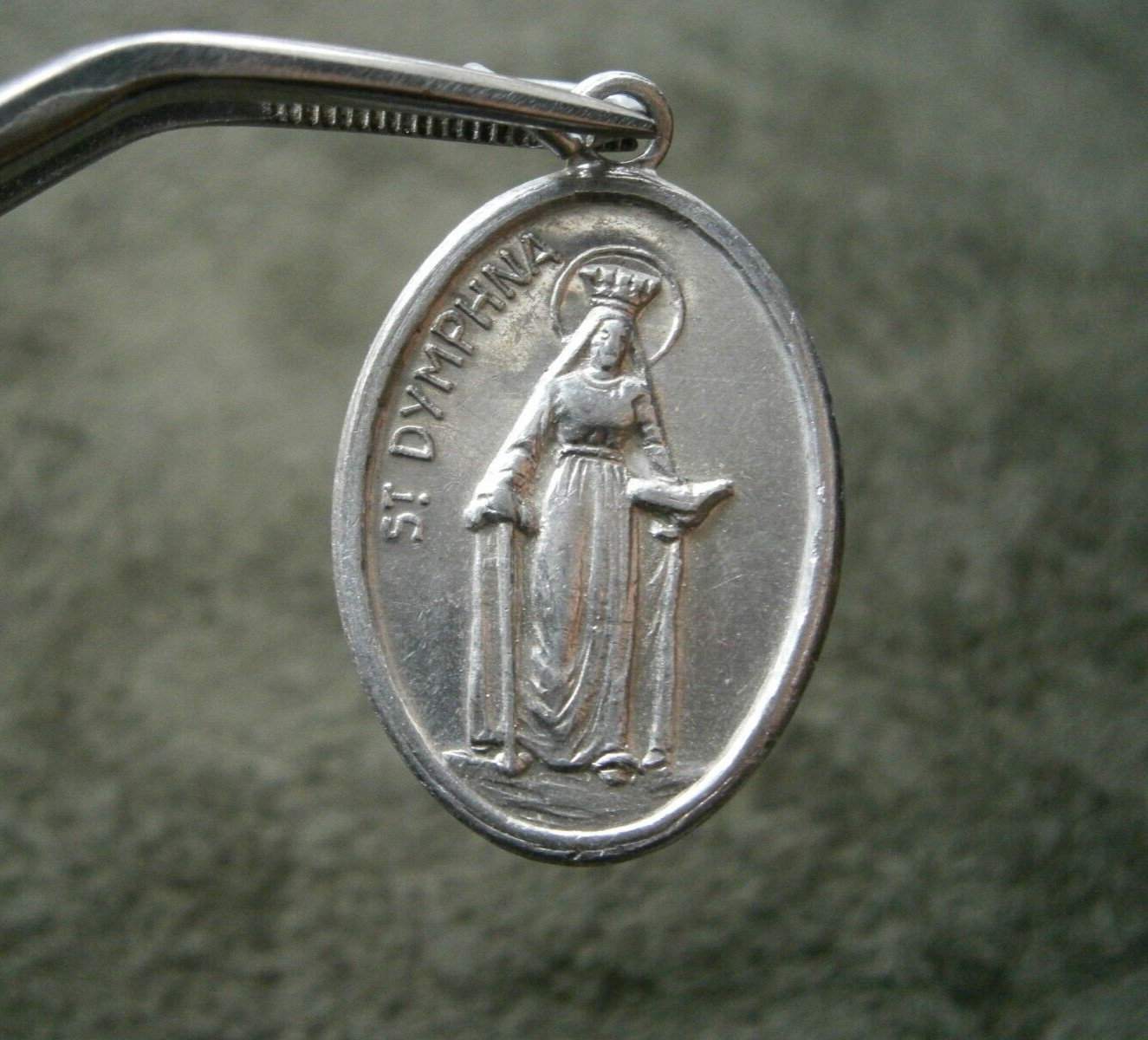 St Dymphna Pray For Us Lightweight Religious Medal