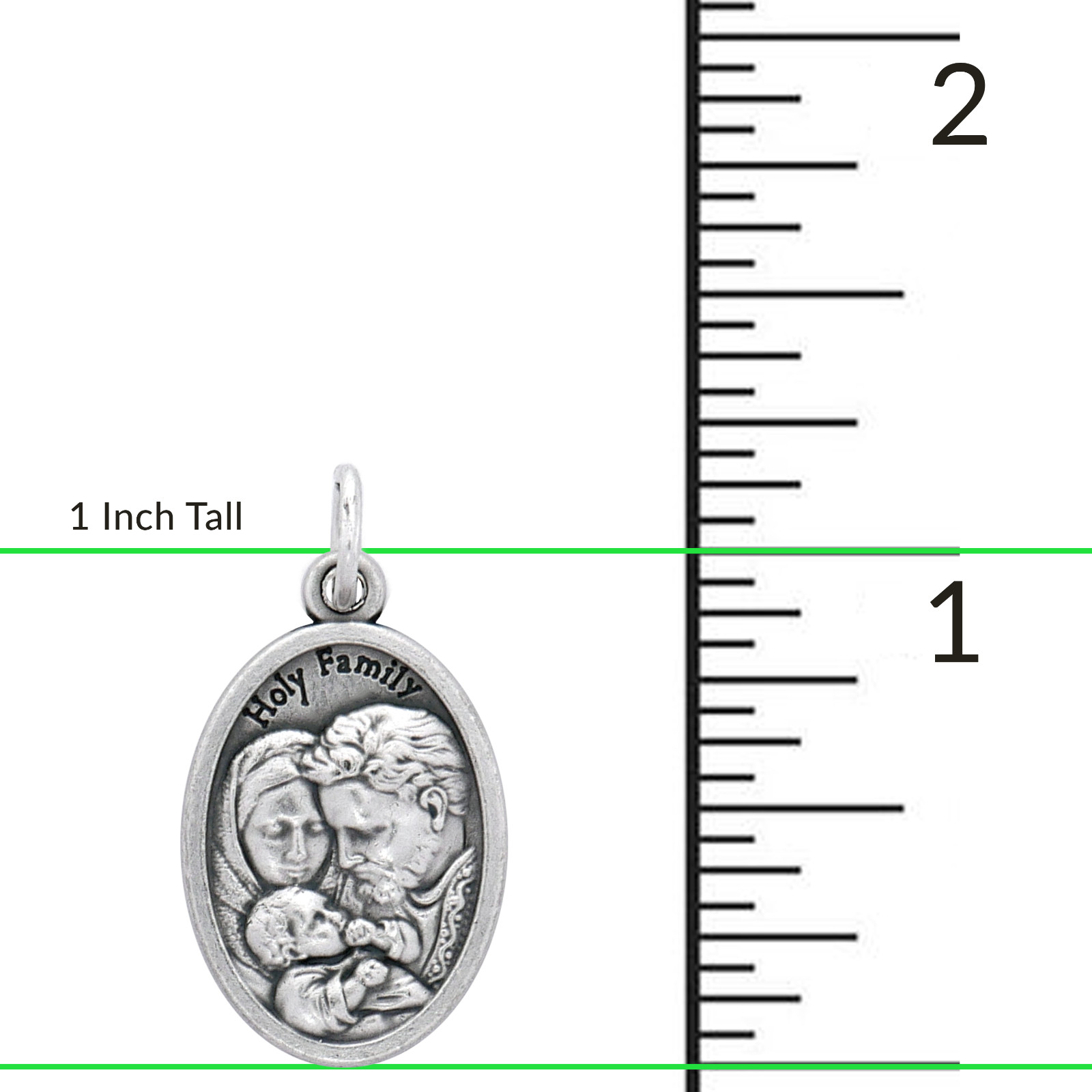 100 Holy Family Medals Bulk Silver Plated Made in Italy — Catholic Gifts