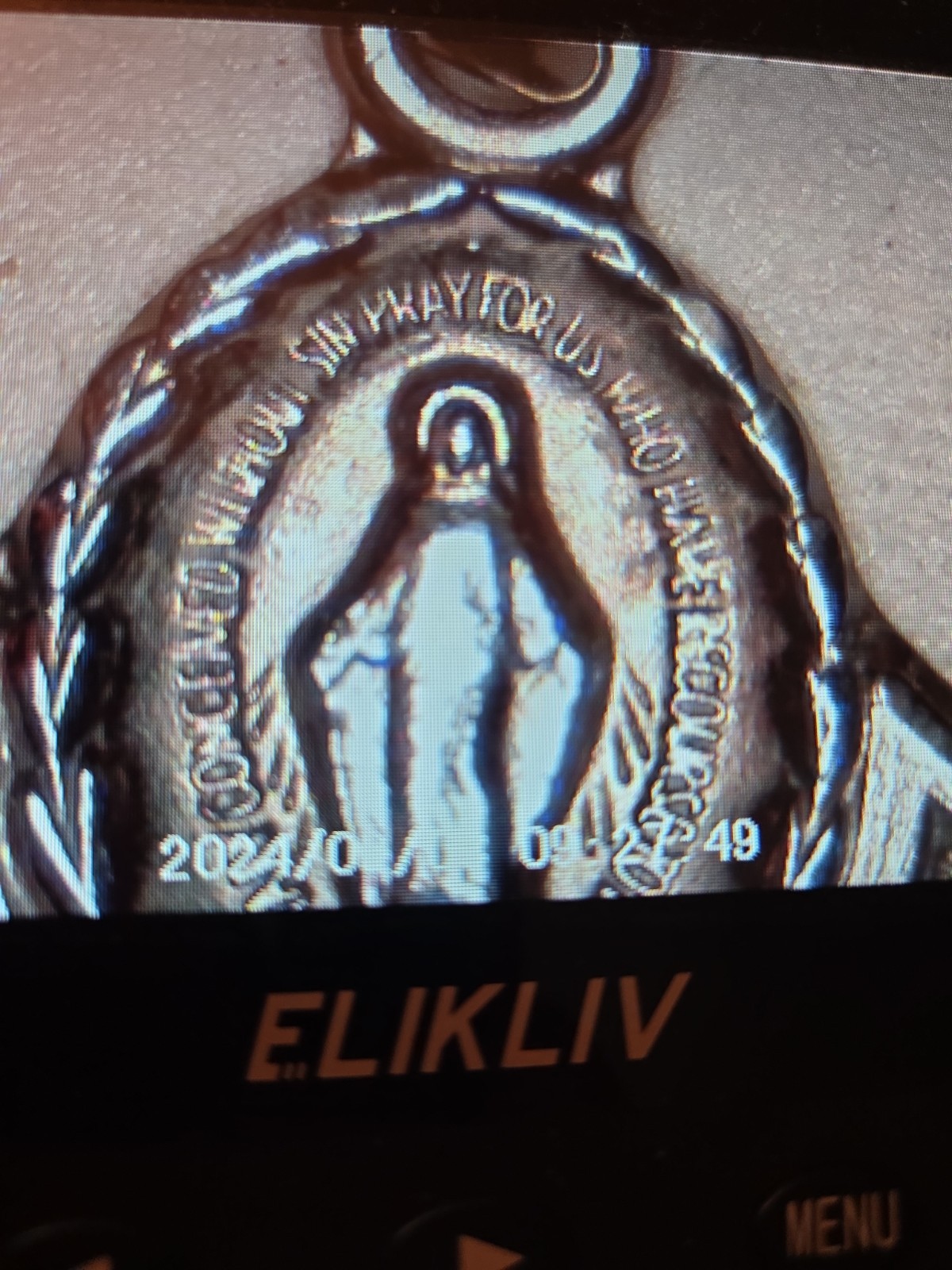 5.2 G HVH Vintage Multi Saint Medal Silver 925 Religious Holy Charm