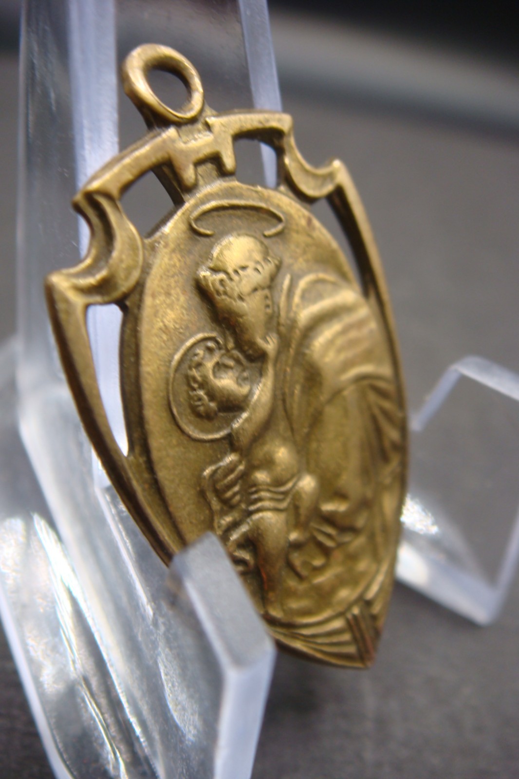Rare Vintage Saint Anthony of Padua Medal – Italian Mystic Shield Protection