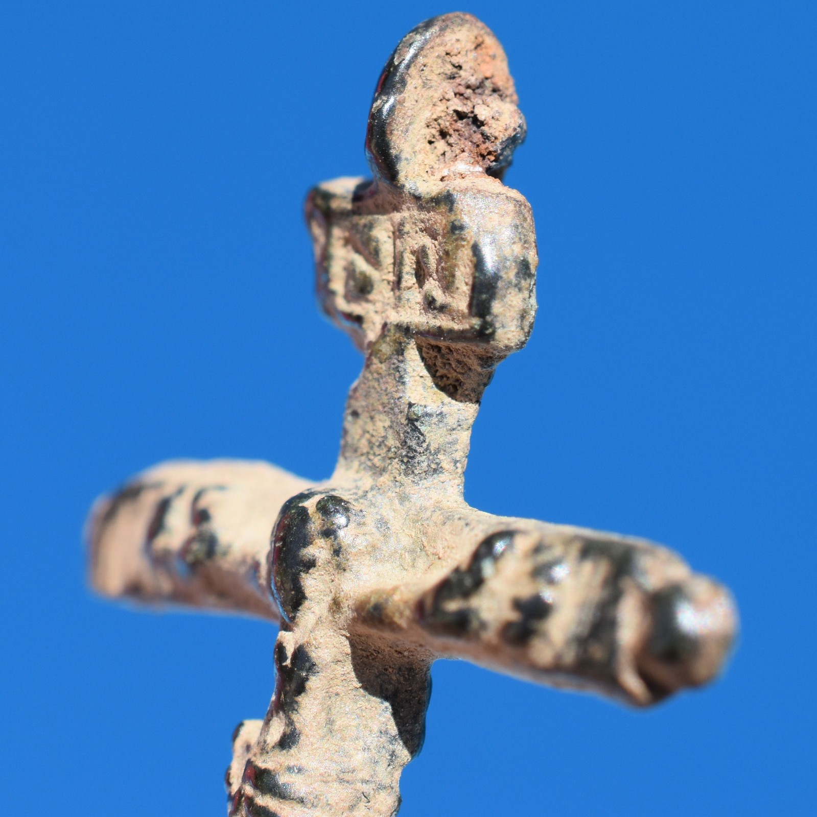 AWESOME PECTORAL 17TH CENTURY CRUCIFIX CROSS ANTIQUE BLESSED VIRGIN MEDALLION