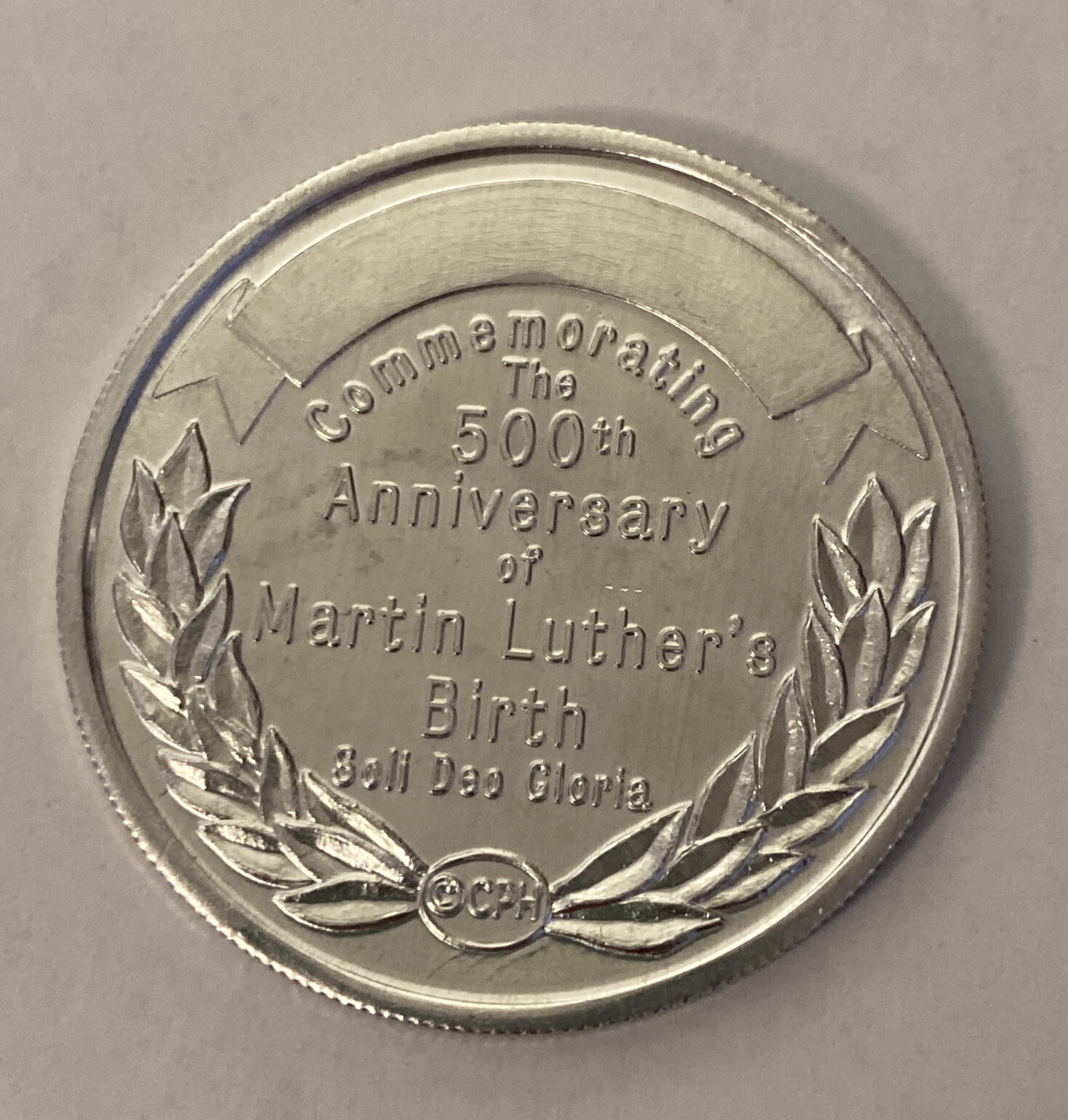 Martin Luther’s Birth 500th Anniversary Light Alloy Coin A21