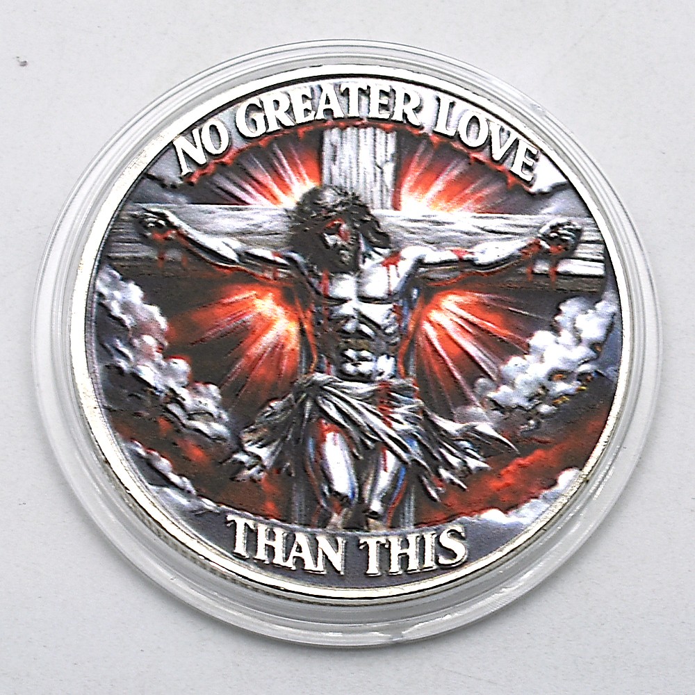 Jesus Crucifixion & Resurrection Commemorative Coin – Christian Gift Collectible