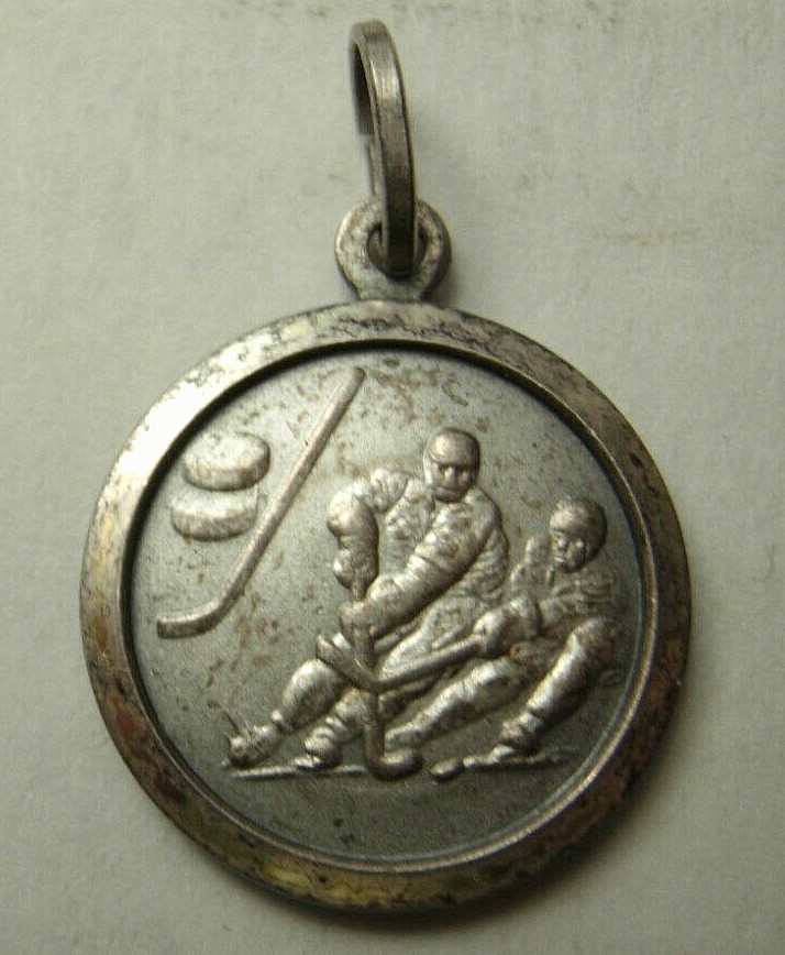 1950s Hockey / Saint Christopher Sterling Catholic Medal