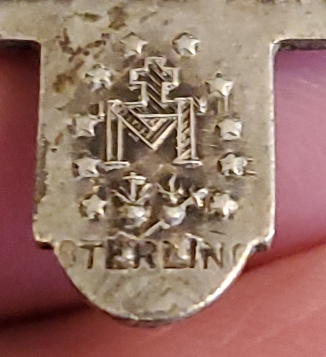 Sterling Silver “I am Catholic” Cross 4 way Pendant Chain 26″ ~ 10g