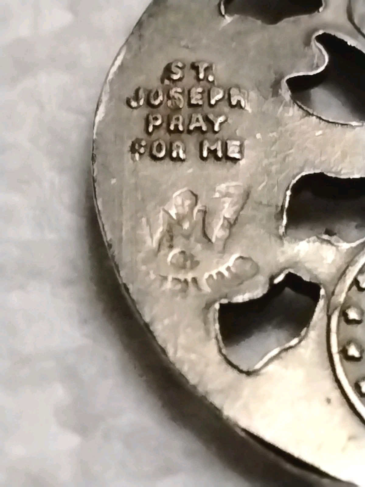 Sterling Silver Saint Joseph Saint Christopher 4 Way Cross Religious Medal
