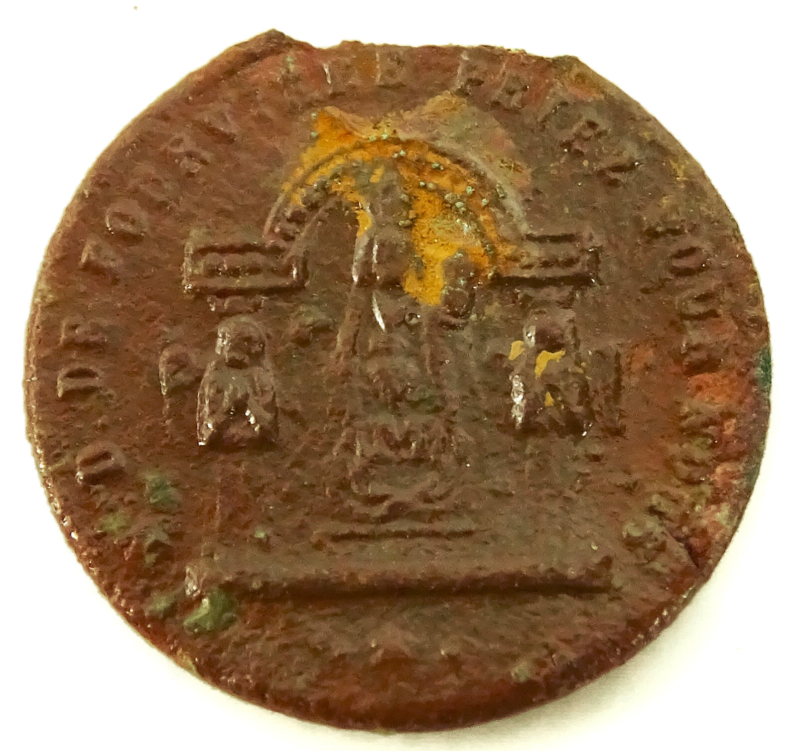 Notre Dame de Fourviere Antique Medal As Is Worn Missing Bail Miraculous Medal