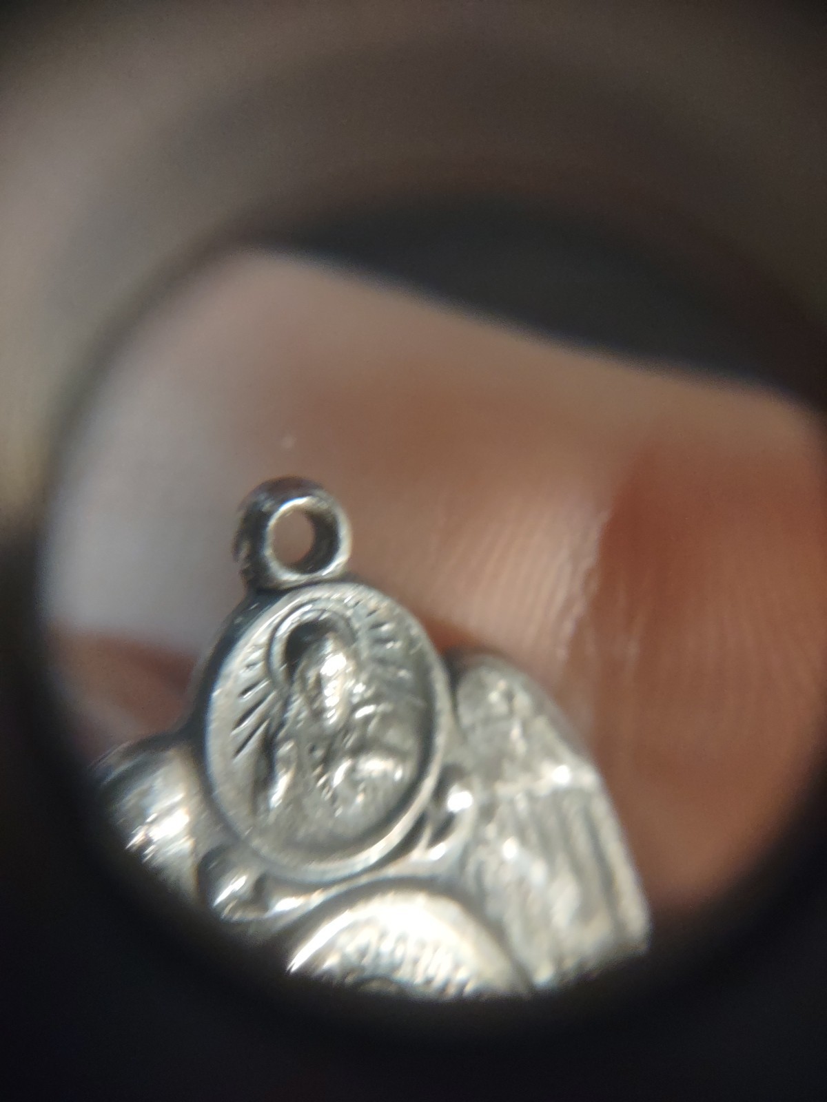 6.3 Grams Vintage Saint Mary & Jesus HMH Medal Sterling Silver 925 Charm