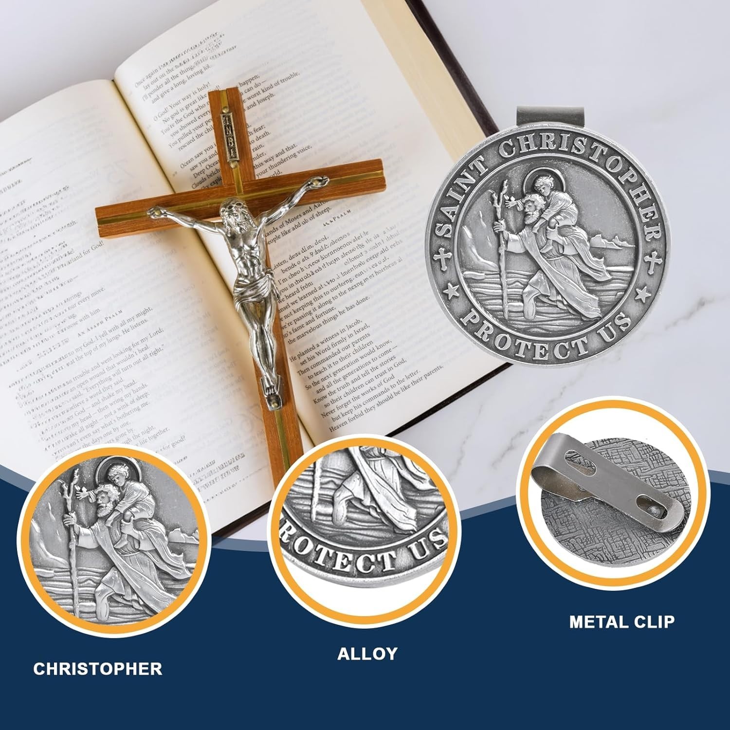 Saint Christopher Medal for Car – Perfect Gift for New Drivers and Loved Ones