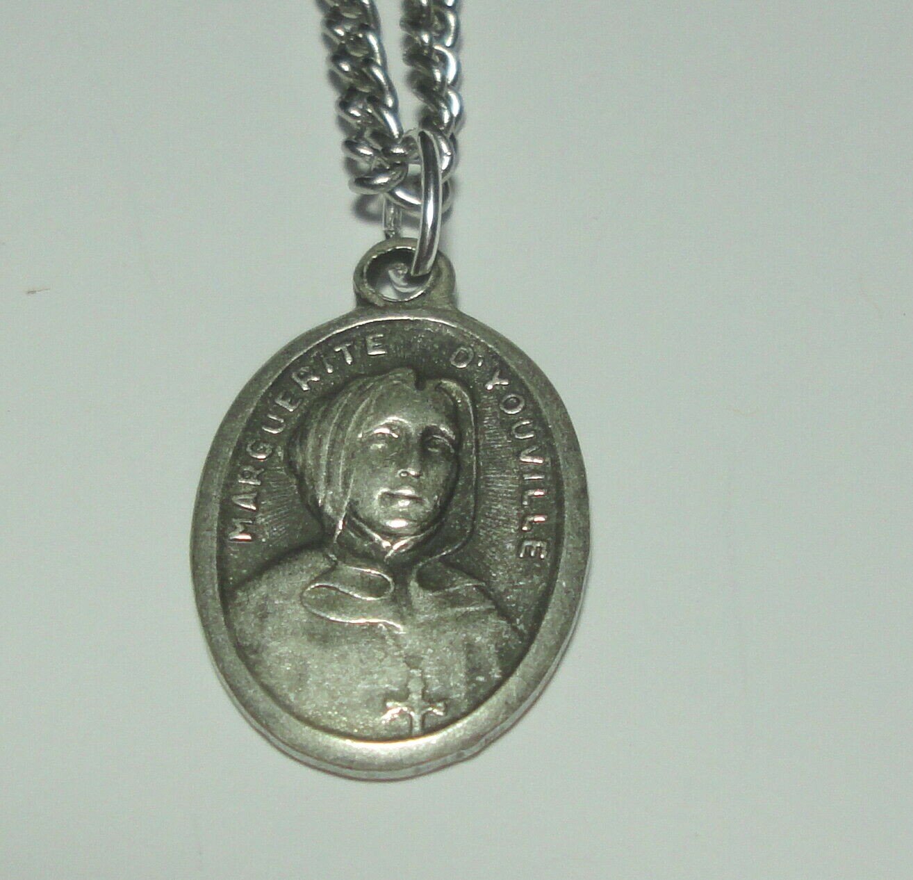 Canada’s Grey Nun St Marguerite D’Youville Holy Medal, Chain Difficult Marriages