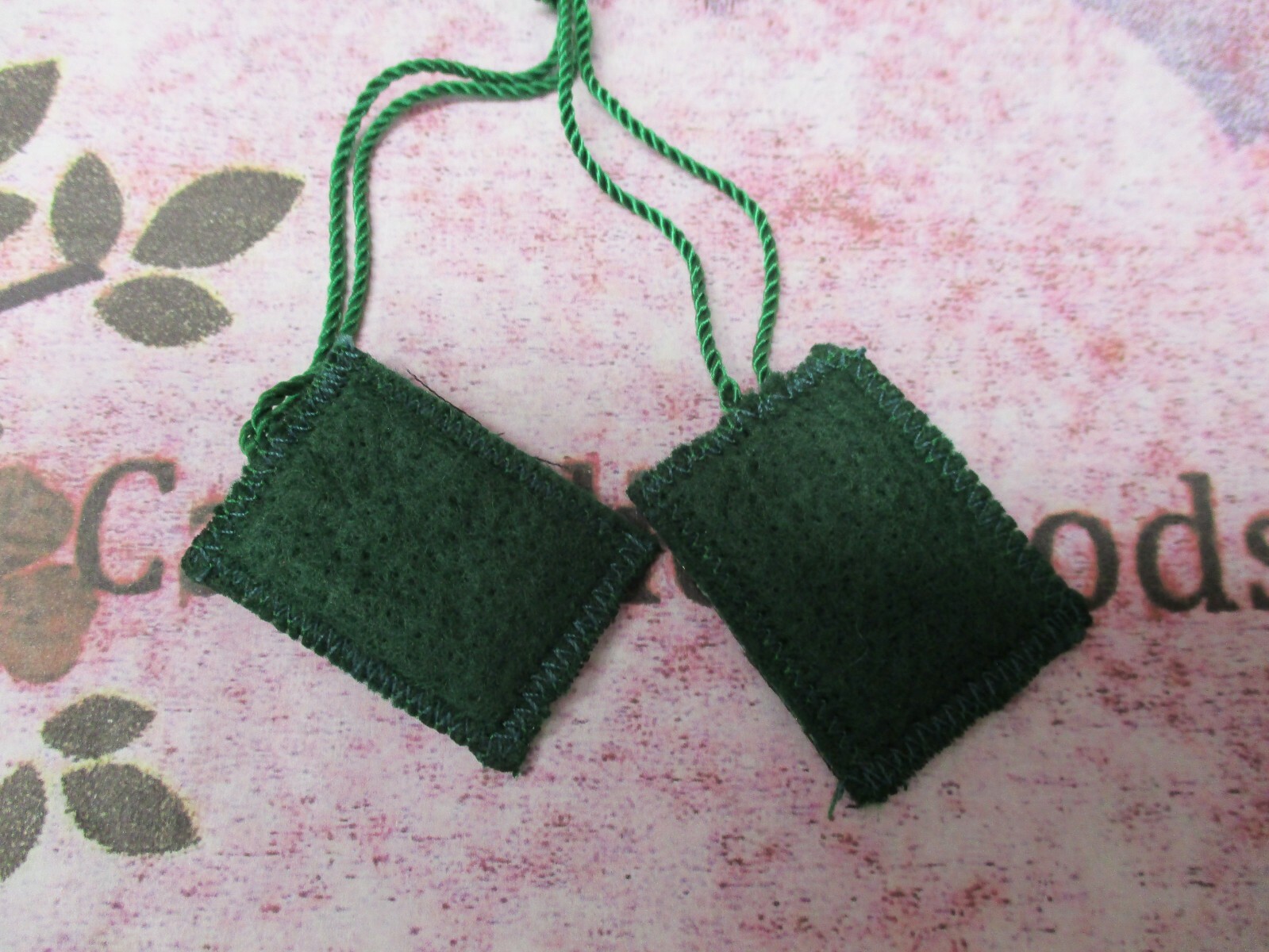 1 3/8 x 7/8 Green St Jude + Our Lady of Guadalupe Scapular