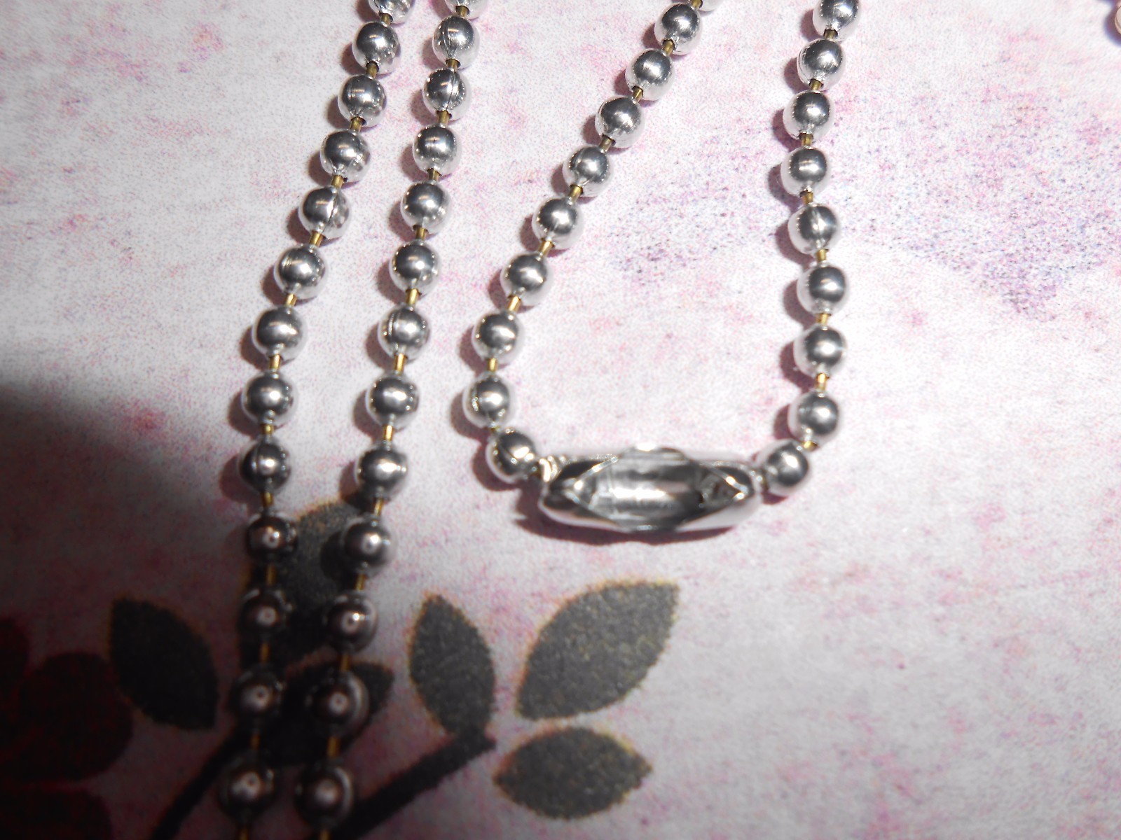 Silver Ball and Chain for Medals
